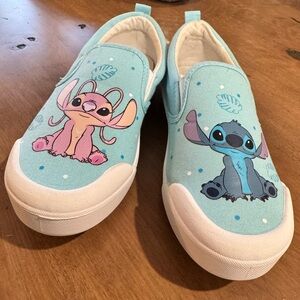 Disney Stitch Light Blue Slip-On Shoes